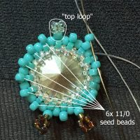 beaded owl earrings I - CH0424-012