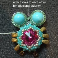 beaded owl earrings I - CH0424-021