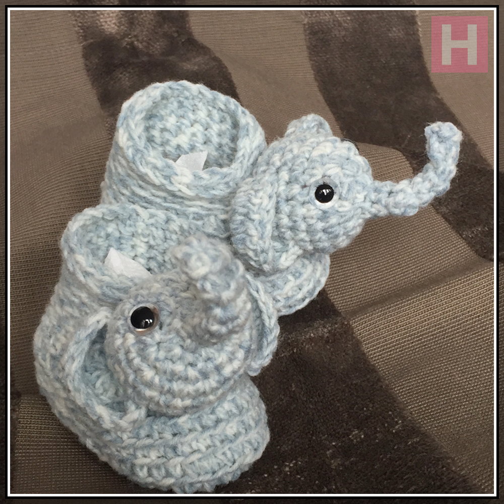 Crochet elephant best sale booties