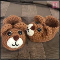 teddy bear booties CH0429-000