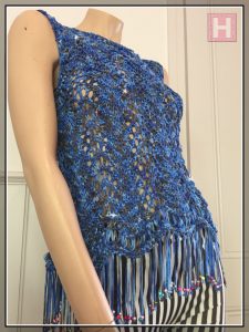 blues sparkly top CH0433-003