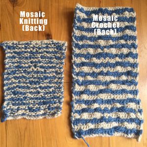 mosaic knitting crochet back