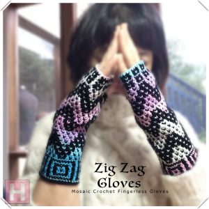 zig zag gloves CH0439-002