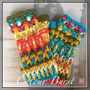 ColourBurst Fingerless Gloves CH0449-002