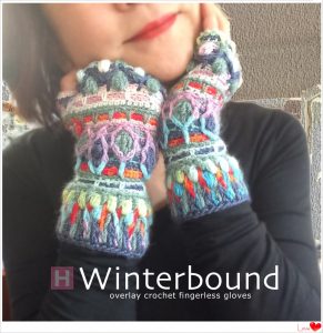 overlay crochet fingerless gloves CH0446-000