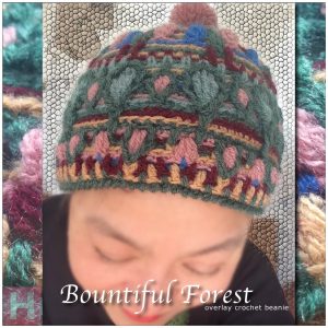 overlay crochet beanie BountifulForest CH0456-000