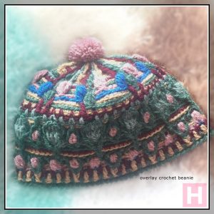 overlay crochet beanie BountifulForest CH0456-001