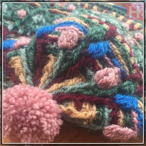 overlay crochet beanie BountifulForest CH0456-002