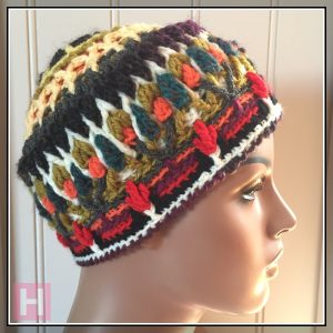 overlay crochet beanie CathedralBlooms CH0454-002