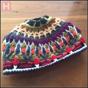 overlay crochet beanie CathedralBlooms CH0454-003