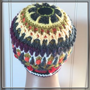 overlay crochet beanie CathedralBlooms CH0454-005