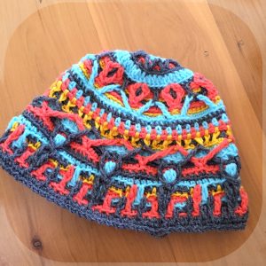 overlay crochet beanie CH0470-002