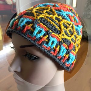 overlay crochet beanie CH0471-001