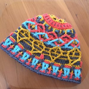 overlay crochet beanie CH0471-002
