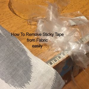 Remove Sticky Tape from Fabric Easily; How To