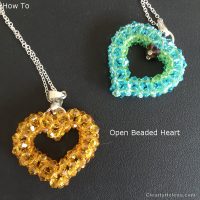 z.Open Beaded Heart - how to