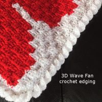 Crochet Border or Edging - Wave Fan border, How to