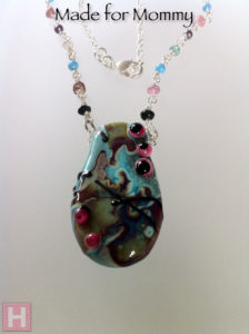 z.Lampwork Necklace for Mommy (CH0512)