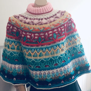 Circle Poncho, Overlay Crochet - Free Pattern, Part 2