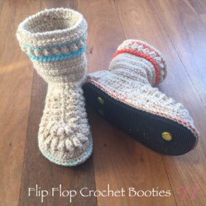 Flip Flop Crochet Booties, How To
