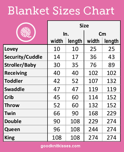 Crochet Afghan Size Chart • Oombawka Design Crochet | 6b.u5ch.com