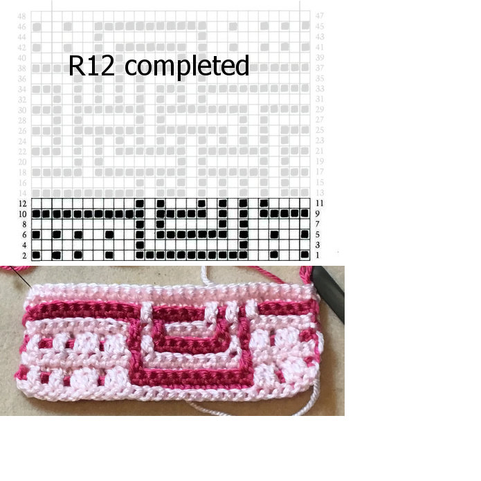 No Right Or Wrong. Two-sided overlay mosaic crochet