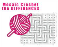 Mosaic Crochet Overview - the Differences